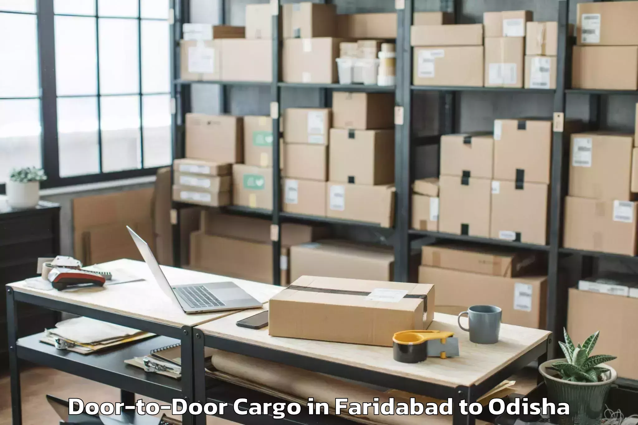 Faridabad to Bhanjanagar Door To Door Cargo